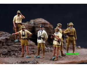 1/72 TANK WW2 German 6pcs Afrika Korps Soldier toy battlefield diorama in stock - Picture 1 of 3