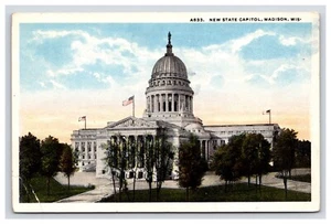 Postkarte: WI 1917 New State Capitol, Madison, Wisconsin - verschickt - Bild 1 von 2