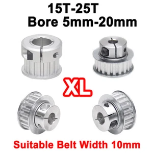 XL Timing Belt Pulley 15T 18T 20T 24T 25T Pitch 5.08mm Bore 5-20mm for 10mm Belt - Picture 1 of 20