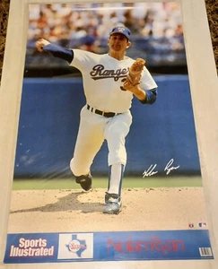 Sports Illustrated- Nolan Ryan Texas Rangers 35x23 Poster Nice! - Picture 1 of 3