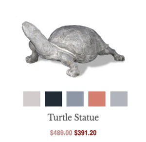 Resin Turtle Statue 35X6X14 - Picture 1 of 1