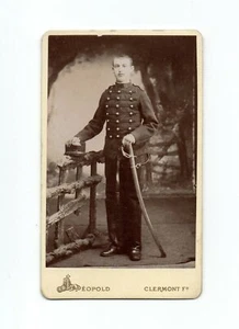CDV .Schrank Leopold . Clermont Ferrand . Kavallerie 36. mit Schwert - Bild 1 von 2