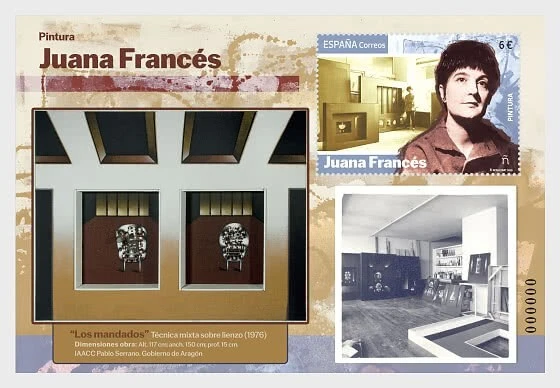 spain 2025 espagne Painting JUANA FRANCES 1924 1990 art scene ms1v mnh - Image 1 of 1