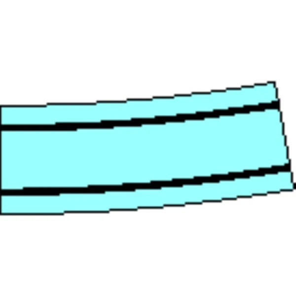 Kuehn 72110 R110, gebogenes Gleis R1 (321mm), 10°, 6Stk. TT + Neu - Bild 1 von 1