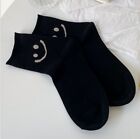Cute Solid Color Ankle Socks Women Girls Street Hosiery Smily Face Print