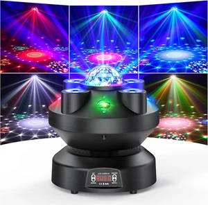 Discolicht Partylicht RGB Discokugel LED Stroboskop Silvester DMX Moving Head. - Bild 1 von 7