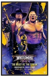 WWE WrestleMania 30 Poster Legendary Moments Bartlett XXX Undertaker Lesnar - Bild 1 von 1