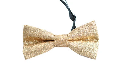 Новый мужской ПВХ золото твердое искусственное сияние кожи галстук-бабочка свадьбы вечеринки - Изображение 1 из 4