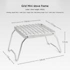 Camping Barbecue Grill Folding Campfire Gas Stove Rack Bbq Trivet Stand Holder
