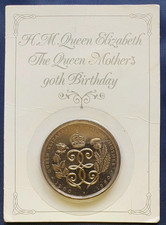 1990 Royal Mint Pack Queen Mother 90th Birthday BU £5 Crown Beautiful Design
