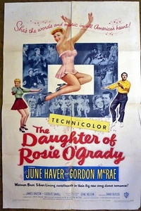 LA HIJA DE ROSIE O'GRADY está llena de diversión, baile y música - Póster de la película 1950 - Imagen 1 de 1