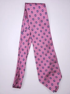 Izod Mens Formal Necktie 58"Lx4"W Magenta/Navy Neck Tie - Picture 1 of 4