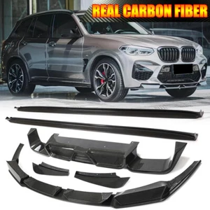 BODY KIT For BMW X3 M F97 19-21 REAL CARBON Front Bumper Lip Side Skirt Diffuser - Bild 1 von 20
