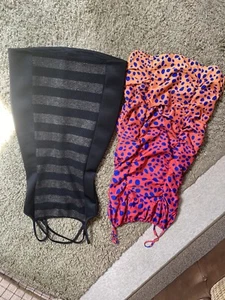 Dresses Size 6 8 Bodycon Christmas Party Cruise Spots Stripes Black Pink Gold - Picture 1 of 11
