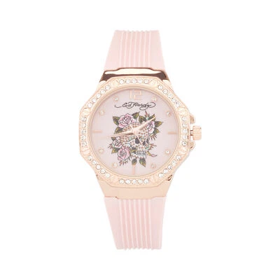 Ed Hardy Ladies Mop/Blush Plain Watch Analog - Image 1 of 3