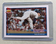 1991 Topps #1 Nolan Ryan Record (non-desert shield)