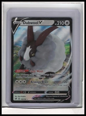 Dubwool V SWSH02: Rebel Clash #153/192 Ultra Rare - Image 1 of 2