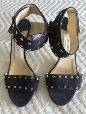 Сандалии Jimmy Choo London темно-синие размер 38 - Изображение 1 из 4