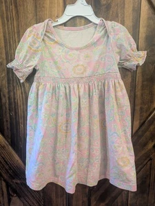 MATILDA JANE Sz 4 Lap Dress Butterbee Hammond Bay Pink Floral Paisley - Picture 1 of 4