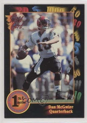 1991 Wild Card Draft Dan McGwire #111 Rookie RC - Image 1 of 2