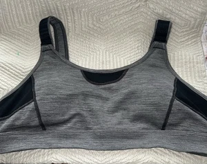 Duluth Trading Co women’s size large black / gray bra Adjustable Straps - Picture 1 of 11