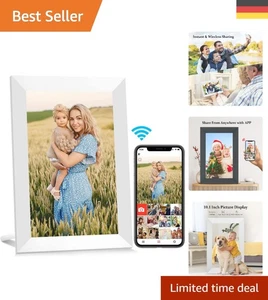 32GB WLAN Digitaler Bilderrahmen 10,1 Zoll mit HD Touchscreen für Erinnerungen - Bild 1 von 10