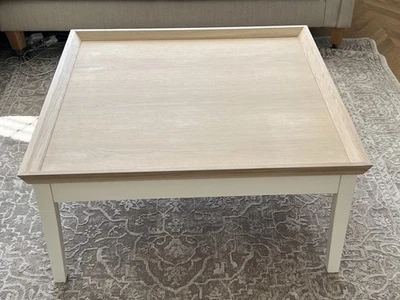 The Cotswold Company Oak Coffee Table Square Top - Image 1 of 4