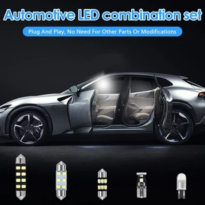 32Pcs LED Car Interior Lights 6000k 120LM Car LED Bulb Kit 29mm 31mm 41mm brIdy - Picture 1 of 11