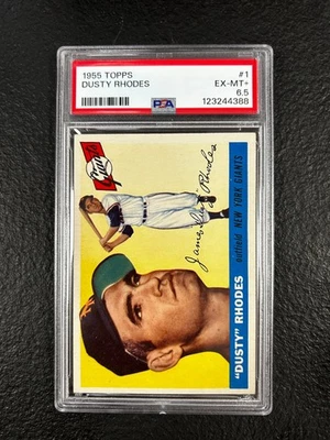 1955 Topps Dusty Rhodes PSA 6.5 - Image 1 of 2