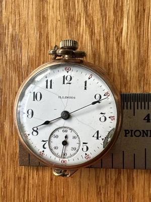Vintage Illinois Watch Co. “Central” 12s Pocket Watch 11J J. Boss Case – 1917 - Image 1 of 3