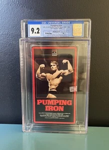 CGC 9.2 A+ Pumping Iron VHS Movie RCA Sealed Graded - Picture 1 of 2