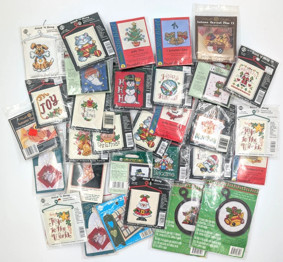 Kits de punto de cruz pequeños contados - sin abrir y completos - ¡Tu elección! Foto 1 de 1