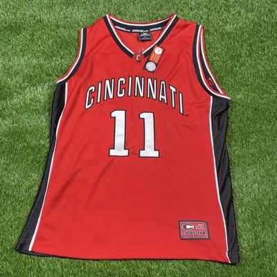 Cincinnati Bearcats Basketball Jersey Mens Xl Red #11 Ncaa Colosseum Stitched - Image 1 of 4