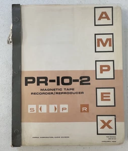 AMPEX PR-10-2 Magnetic Tape Recorder Reproducer manual 1962 reel to reel OEM VTG - Picture 1 of 22