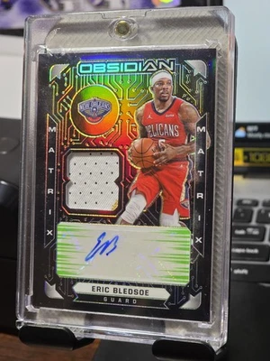 Parche de matriz automático Panini Obsidian 2020-21 - Eric Bledsoe/25 - Pelicans Foto 1 de 4