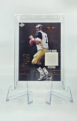 Camiseta Fusion Kurt Warner 2024 Auténtico 1999 Holo Plata Juego Parche Usado Foto 1 de 4