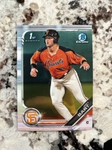 Tarjeta de novato Bowman Chrome 1st Prospect 2019 Giants Joey Bart #BCP-50 - Imagen 1 de 1