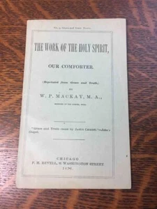 Antiguo tratado religioso de gracia y verdad de 1876 la obra del Espíritu Santo WP MacKay - Imagen 1 de 6