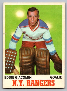 1970-71 O-PEE-CHEE #68 ED GIACOMIN RANGERS - Picture 1 of 3