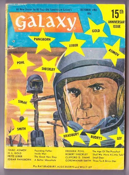 GALAXY SCIENCE FICTION October 1965 - Wally Wood, Gray Morrow, Ray Bradbury poem - Image 1 of 1