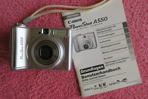 Canon Powershot A550 Ai AF Digitalkamera 4x Optical Zoom 7.1 MP Silber neuwertig - Bild 1 von 13