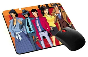 mouse pad, tappetino mouse LUPEN jigen manga lupin cartoon pc computer desktop - Foto 1 di 1