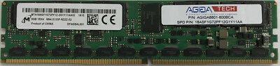 Micron MTA18ASF1G72PF1Z-2G1Y 8GB DDR4 NVDIMM PC4-2133 Persistent Server Memory - Image 1 of 2