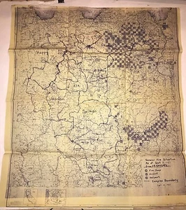 ¡Situación general del incendio a partir del 11 de septiembre de 1987 MAPA! Campamento de bomberos, aeropuerto, etc. ¡RARO!¡! - Imagen 1 de 4