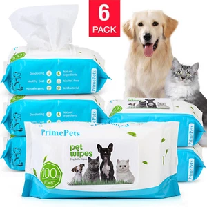 600 Count Dog Wipes for Pet Puppy Cat Natural Plant Based Grooming Wipes - Picture 1 of 8