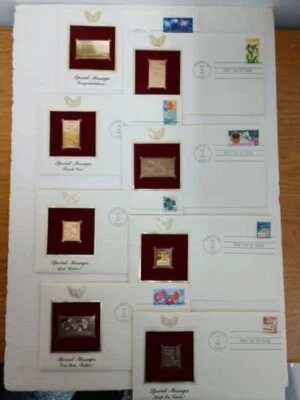 US 1987 FDC #2267-74 "Special Occasions" Golden Replica Unaddressed  - Image 1 of 4