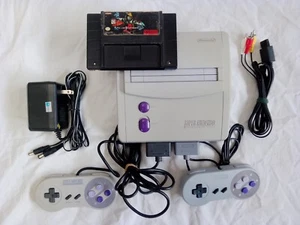 Super Nintendo Jr SNES 1 chip + 1 Original Games + 1 Original Control - Picture 1 of 13