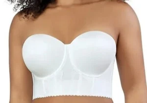 NEW NWT PARFAIT Elissa Strapless Bustier P50116 in Pearl White Size 40E Wedding - Picture 1 of 2