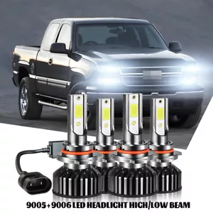 LED Headlights Lights Bulbs for Chevy Silverado 1500 2500HD 3500 1999-2006 - Picture 1 of 8