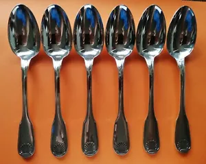 VENDOME Christofle Silver-plate entremets dessert salad spoons 6 6/8" / 17 cms - Picture 1 of 24